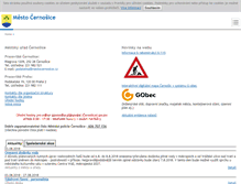 Tablet Screenshot of mestocernosice.cz